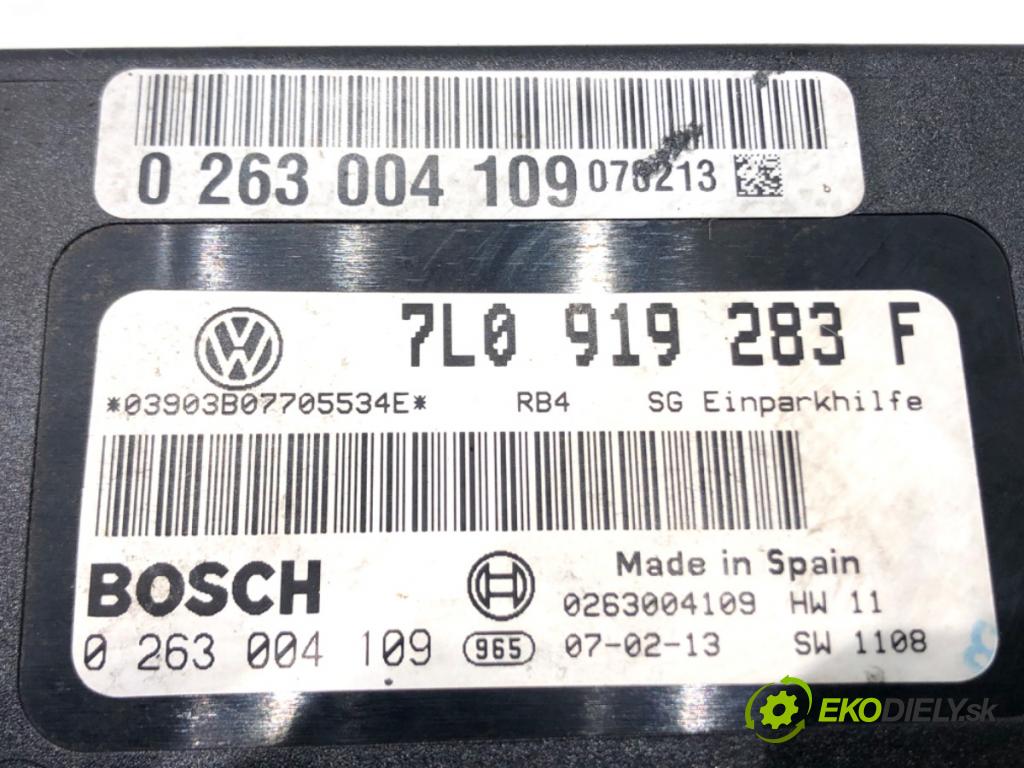 VW TOUAREG (7LA, 7L6, 7L7) 2002 - 2013    3.0 TDI 155 kW [211 KM] olej napędowy 2006 - 2010  Modul PDC 7L0919283F (Ostatné)