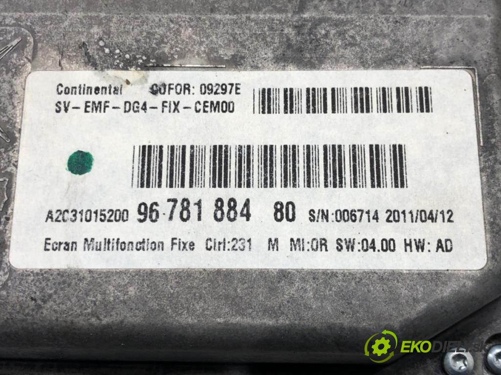 PEUGEOT 508 SW I (8E_) 2010 - 2018    1.6 THP 115 kW [156 KM] benzyna 2010 - 2018  Dislpej 9678188480 (Prístrojové dosky, displeje)