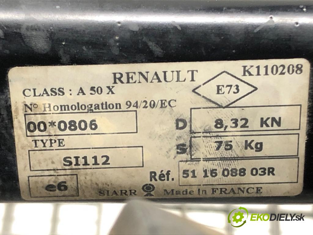 DACIA DUSTER (HS_) 2010 - 2018    1.6 16V 77 kW [105 KM] benzyna 2010 - 2018  Hák tažné zařízení 511608803R (Tažná zařízení)