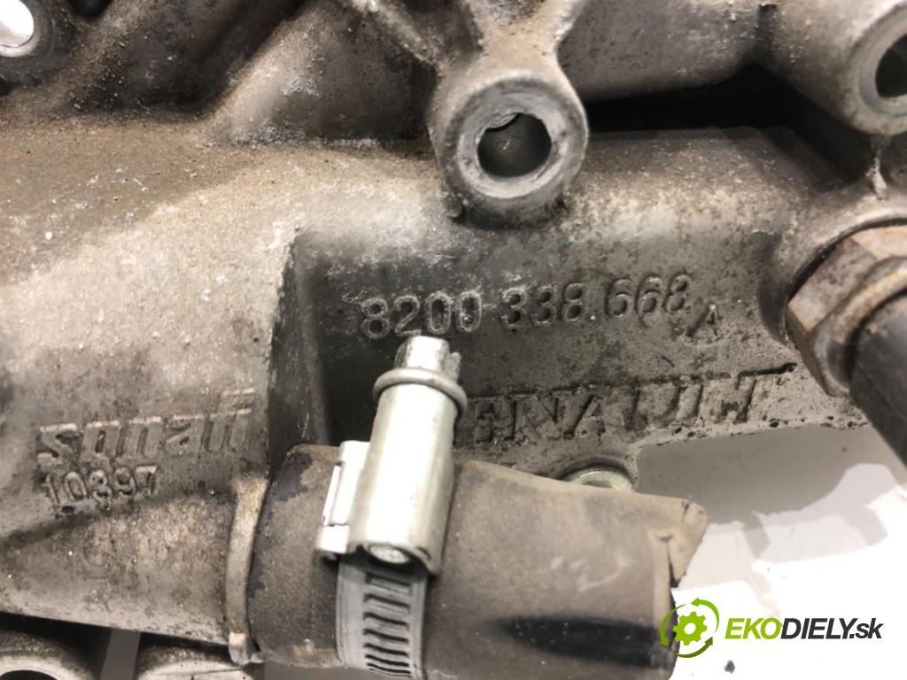 DACIA DUSTER (HS_) 2010 - 2018    1.6 16V 77 kW [105 KM] benzyna 2010 - 2018  Obal termostatu 8200338668 (Príruby, termostaty a obaly termostatov)