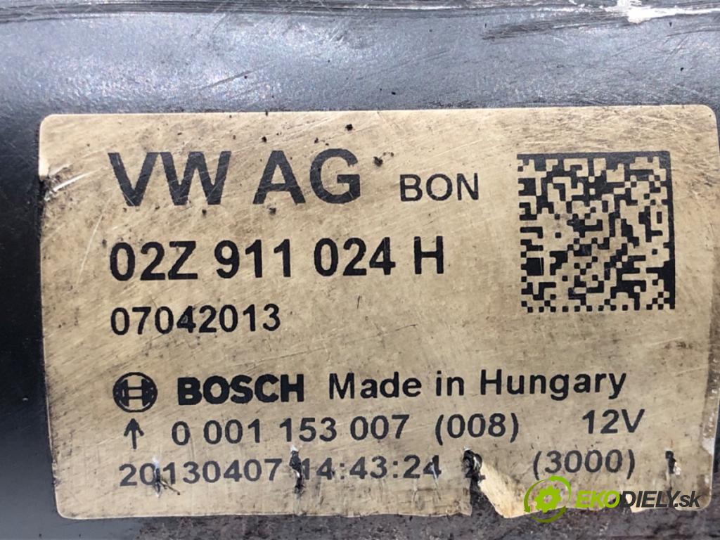 VW TRANSPORTER V Autobus (7HB, 7HJ, 7EB, 7EJ) 2003 - 2015    2.0 TDI 84 kW [114 KM] olej napędowy 2011 - 2015  Štartér 02Z911024H (Štartéry)