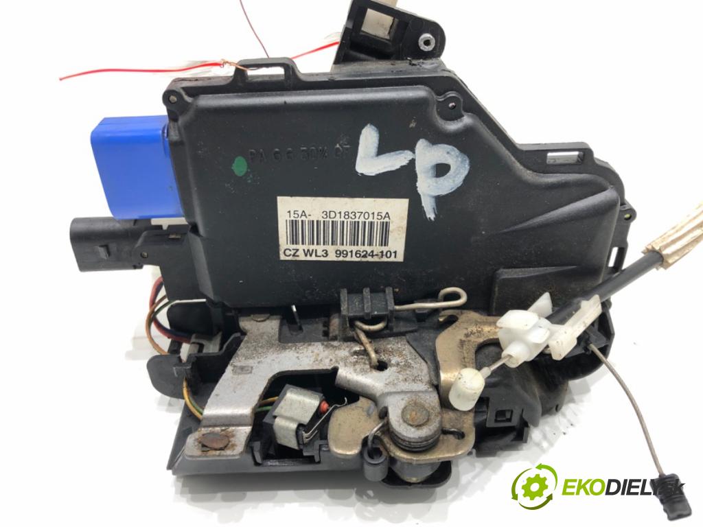 VW TOUAREG (7LA, 7L6, 7L7) 2002 - 2013    5.0 V10 TDI 230 kW [313 KM] olej napędowy 2002 - 2010  zámok dveře levý přední část 3D1837015A