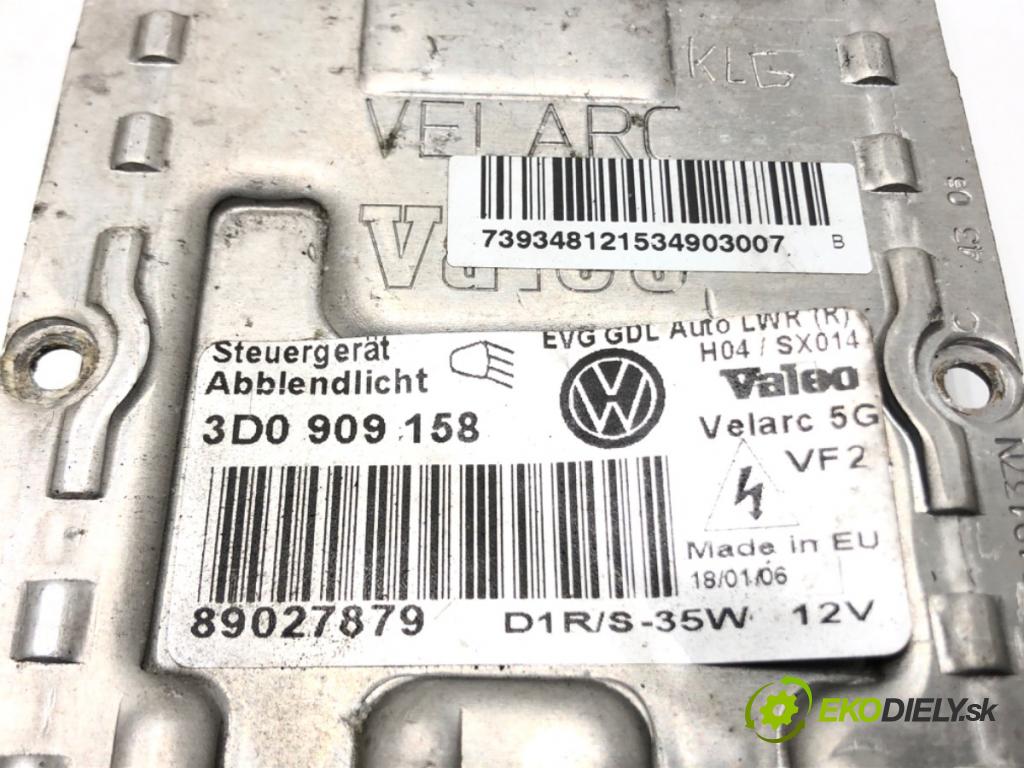 VW TOUAREG (7LA, 7L6, 7L7) 2002 - 2013    5.0 V10 TDI 230 kW [313 KM] olej napędowy 2002 - 2010  Menič XENON 3D0909158 (Riadiace jednotky xenónu)