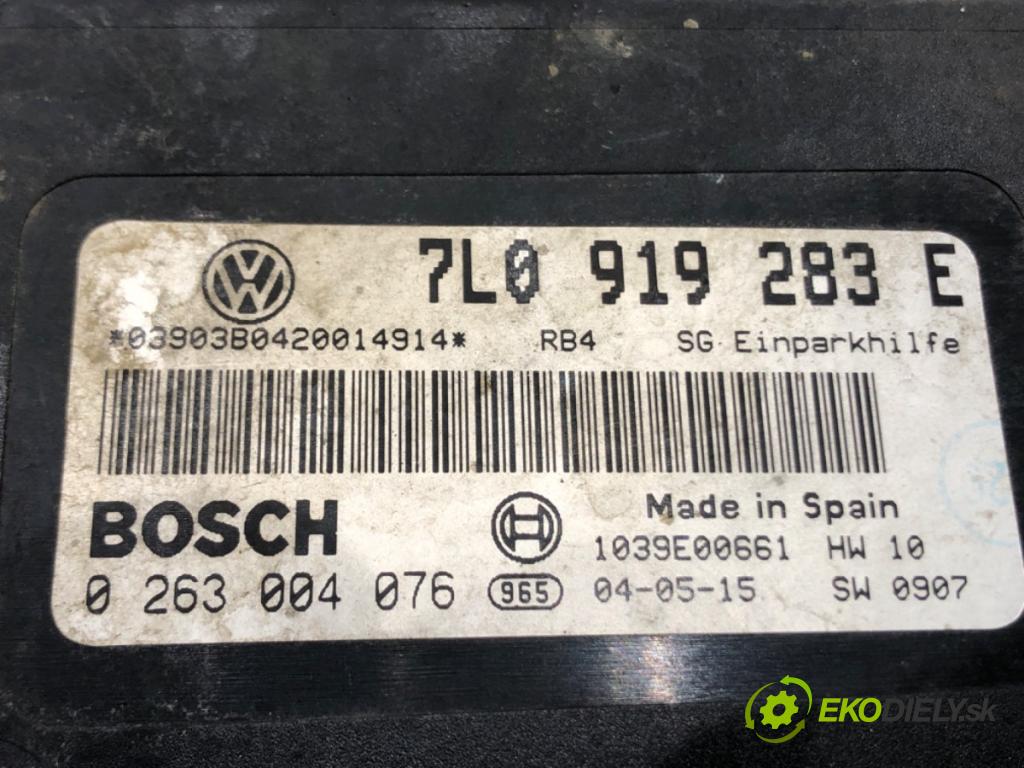 VW TOUAREG (7LA, 7L6, 7L7) 2002 - 2013    5.0 V10 TDI 230 kW [313 KM] olej napędowy 2002 - 2010  Modul PDC 7L0919283E 0263004076 (Ostatné)