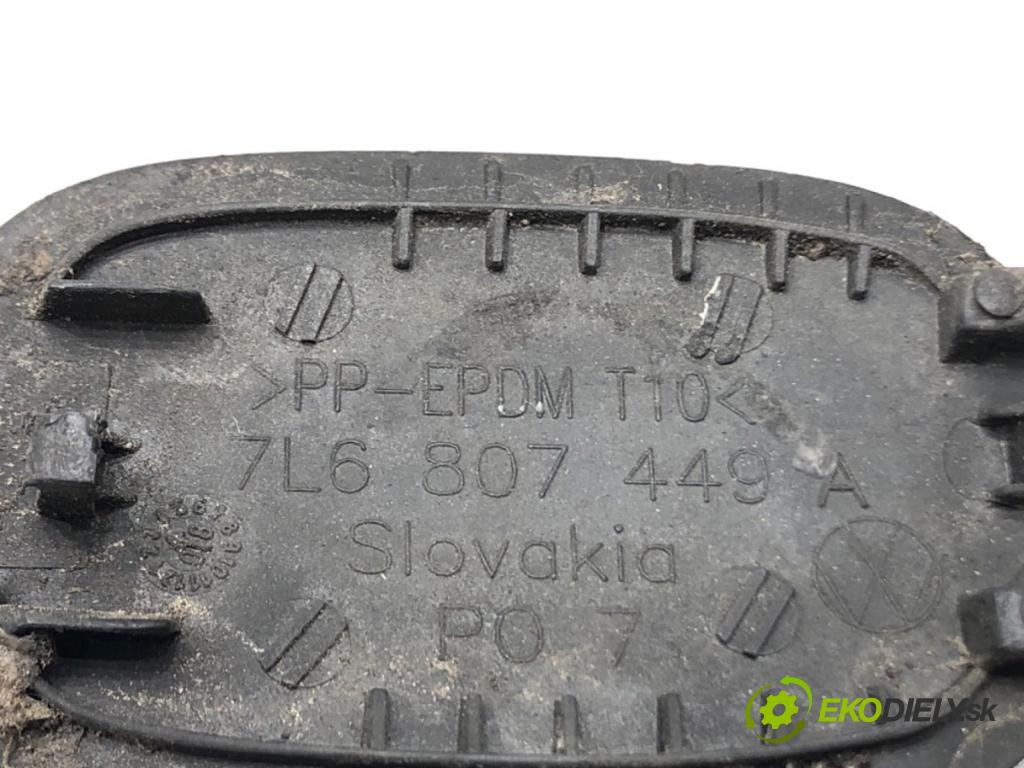 VW TOUAREG (7LA, 7L6, 7L7) 2002 - 2013    5.0 V10 TDI 230 kW [313 KM] olej napędowy 2002 - 2010  kryt nárazníka zadní část 7L6807449A