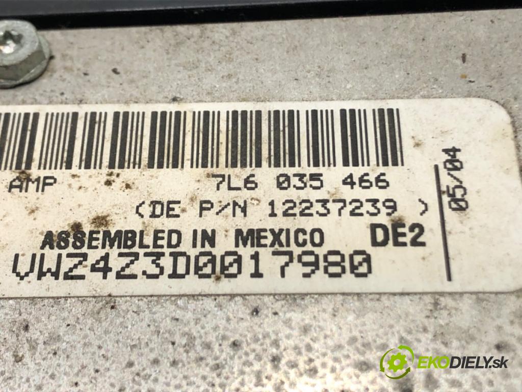 VW TOUAREG (7LA, 7L6, 7L7) 2002 - 2013    5.0 V10 TDI 230 kW [313 KM] olej napędowy 2002 - 2010  Zosilňovač 7L6035466 (Zosilňovače)