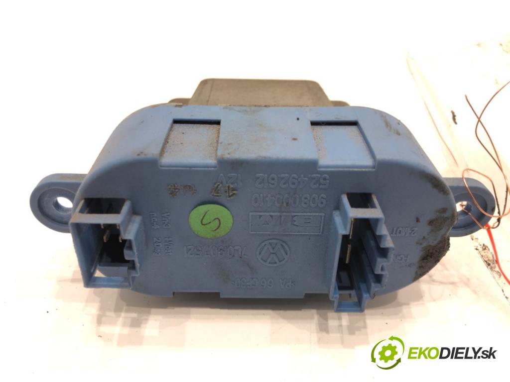 VW TOUAREG (7LA, 7L6, 7L7) 2002 - 2013    5.0 V10 TDI 230 kW [313 KM] olej napędowy 2002 - 2010  odpor rezistor topení vzduchu 7L0907521 (Odpory topení)