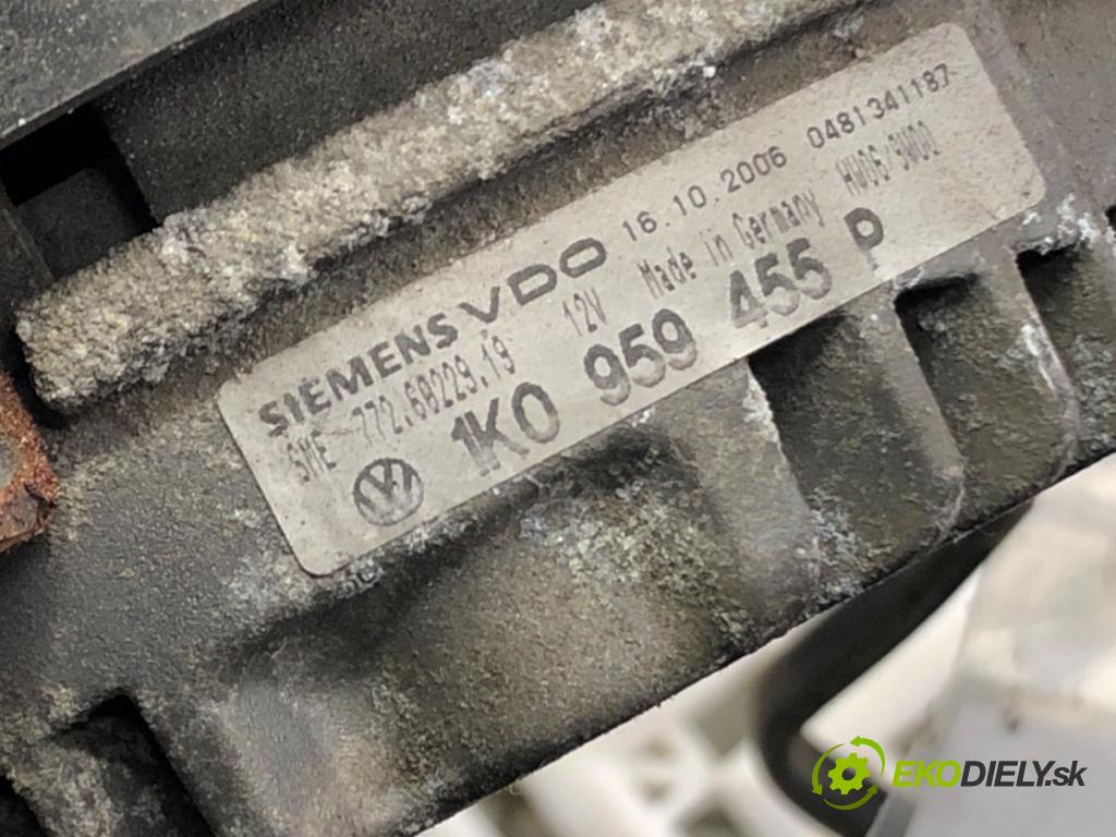 VW PASSAT B6 Variant (3C5) 2005 - 2011    1.9 TDI 77 kW [105 KM] olej napędowy 2005 - 2010  ventilátor chladiče 1K0959455P (Ventilátory)