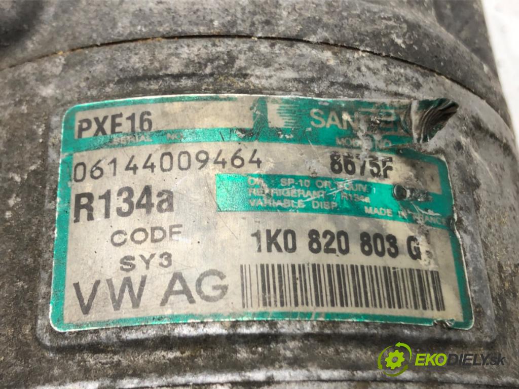 VW PASSAT B6 Variant (3C5) 2005 - 2011    1.9 TDI 77 kW [105 KM] olej napędowy 2005 - 2010  kompresor klimatizace 1K0820803G (Kompresory)