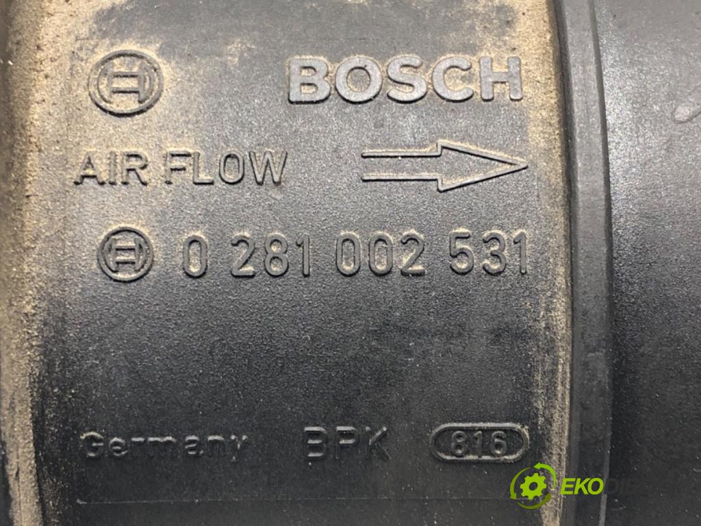 VW PASSAT B6 Variant (3C5) 2005 - 2011    1.9 TDI 77 kW [105 KM] olej napędowy 2005 - 2010  Váha vzduchu 0281002531 (Váhy vzduchu)