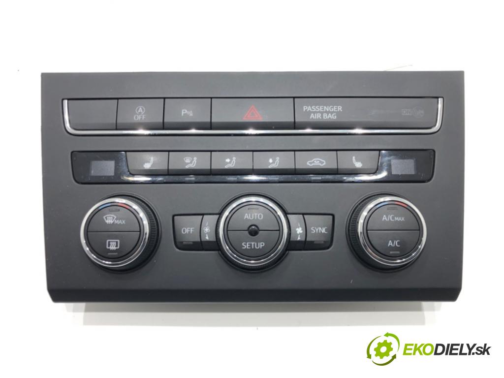 SEAT LEON (5F1) 2012 - 2022    1.6 TDI 77 kW [105 KM] olej napędowy 2012 - 2022  Panel ovládania kúrenia 5F0907044J (Prepínače, spínače, tlačidlá a ovládače kúrenia)