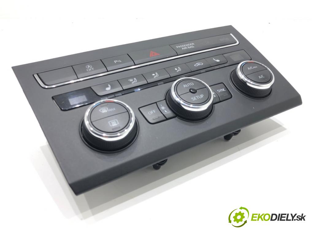 SEAT LEON (5F1) 2012 - 2022    1.6 TDI 77 kW [105 KM] olej napędowy 2012 - 2022  Panel ovládania kúrenia 5F0907044J (Prepínače, spínače, tlačidlá a ovládače kúrenia)