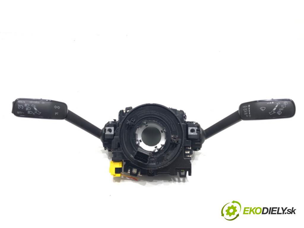 SEAT LEON (5F1) 2012 - 2022    1.6 TDI 77 kW [105 KM] olej napędowy 2012 - 2022  Prepínač kombinovaný 5Q0953507AC (Prepínače, spínače, tlačidlá a ovládače kúrenia)