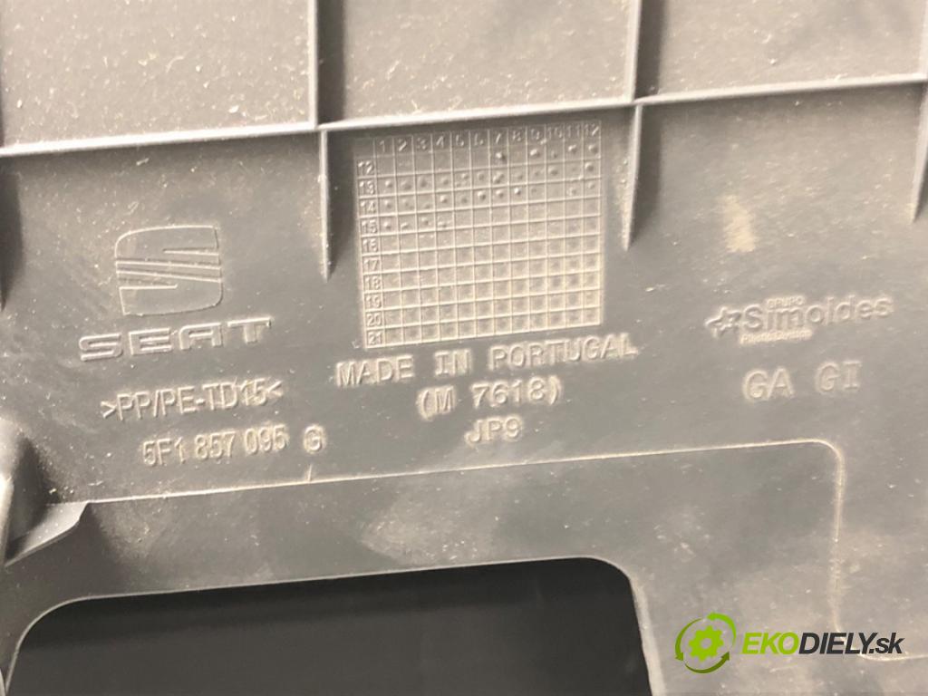 SEAT LEON (5F1) 2012 - 2022    1.6 TDI 77 kW [105 KM] olej napędowy 2012 - 2022  Priehradka, kastlík spolujazdca 5F1857095G (Priehradky, kastlíky)