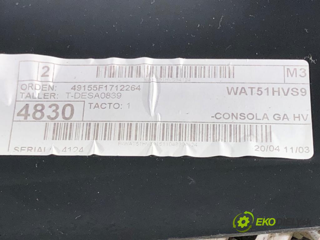 SEAT LEON (5F1) 2012 - 2022    1.6 TDI 77 kW [105 KM] olej napędowy 2012 - 2022  Tunel stredový 5F0864981A (Stredový tunel / panel)