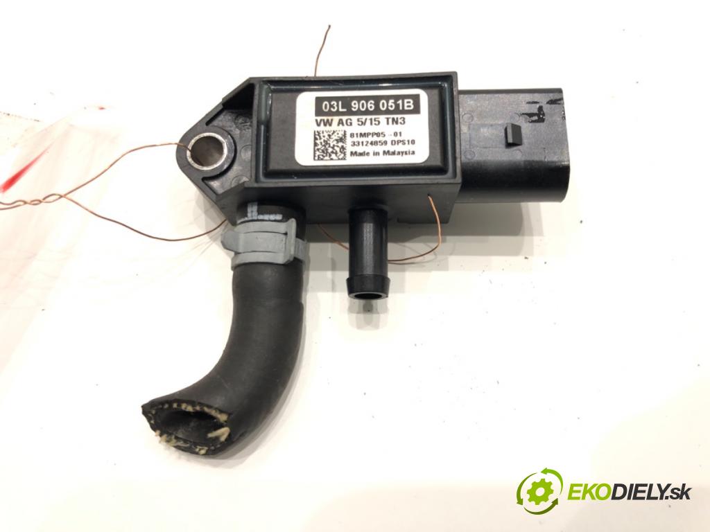 SEAT LEON (5F1) 2012 - 2022    1.6 TDI 77 kW [105 KM] olej napędowy 2012 - 2022  snímač tlaku spalín DPF 03L906051B