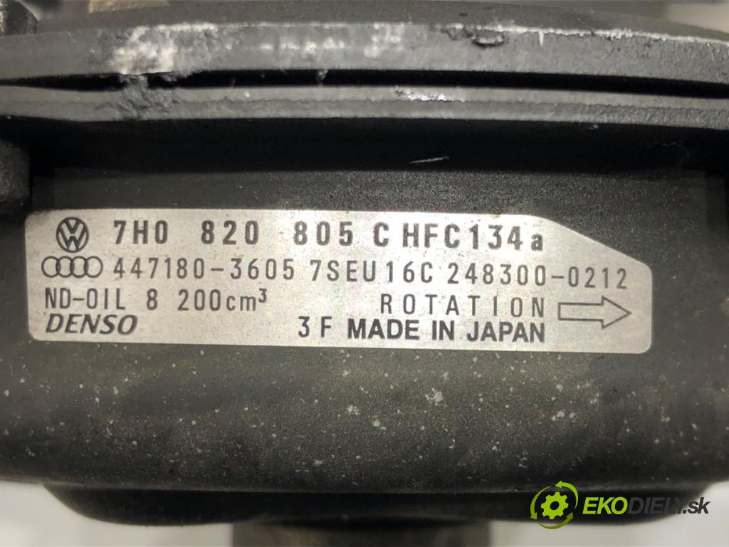 VW TOUAREG (7LA, 7L6, 7L7) 2002 - 2013    5.0 V10 TDI 230 kW [313 KM] olej napędowy 2002 - 2010  kompresor klimatizace 7H0820805C (Kompresory)