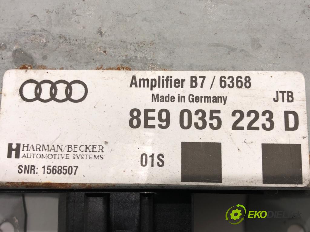 AUDI A4 B7 Avant (8ED) 2004 - 2008    2.0 TDI 125 kW [170 KM] olej napędowy 2006 - 2008  Zosilňovač 8E9035223D (Zosilňovače)