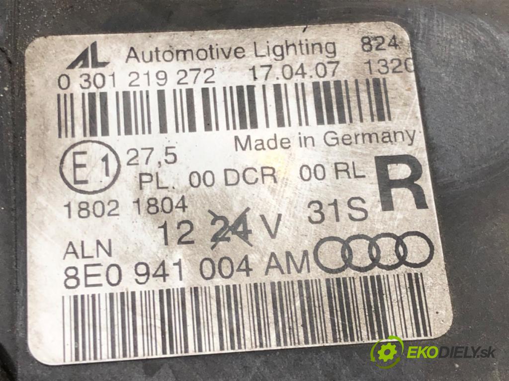 AUDI A4 B7 Avant (8ED) 2004 - 2008    2.0 TDI 125 kW [170 KM] olej napędowy 2006 - 2008  Svetlomet pravy predný 8E0941004AM