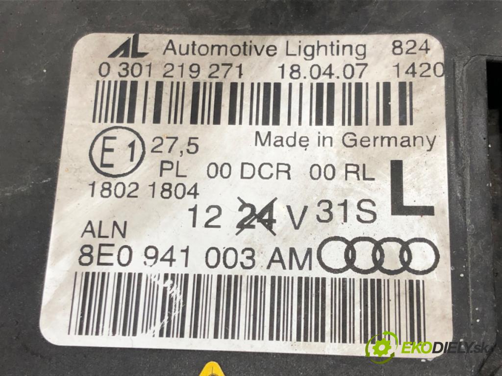 AUDI A4 B7 Avant (8ED) 2004 - 2008    2.0 TDI 125 kW [170 KM] olej napędowy 2006 - 2008  Svetlomet ľavy predný 8E0941003AM