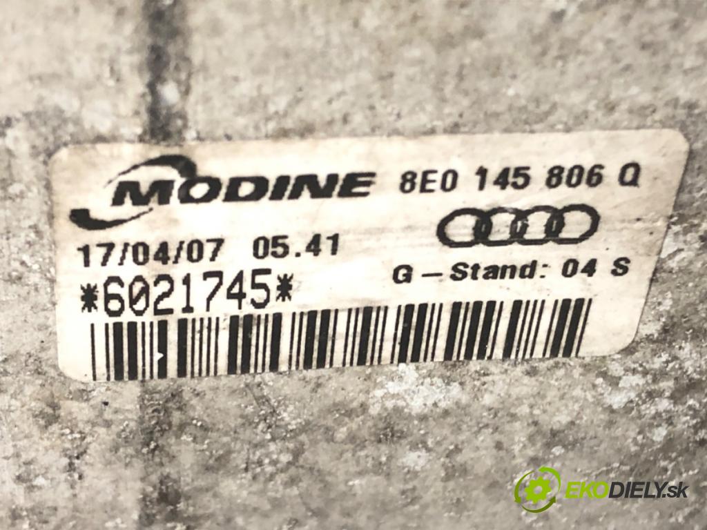 AUDI A4 B7 Avant (8ED) 2004 - 2008    2.0 TDI 125 kW [170 KM] olej napędowy 2006 - 2008  intercooler 8E0145806Q (Chladiče nasávaného vzduchu (intercoolery))