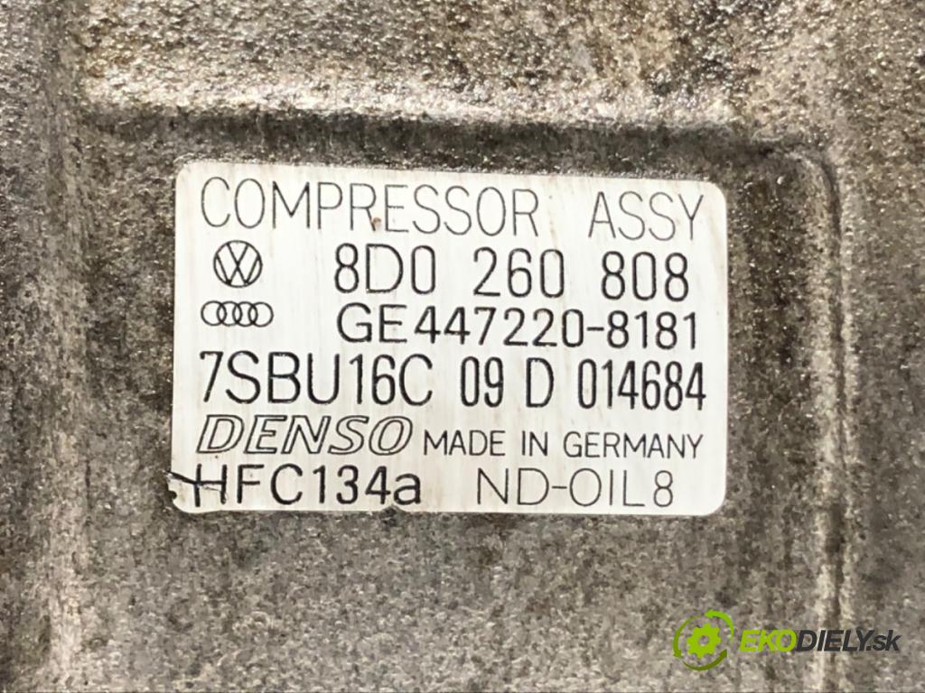 VW PASSAT B5.5 (3B3) 2000 - 2005    1.8 T 20V 110 kW [150 KM] benzyna 2000 - 2005  kompresor klimatizace 8D0260808 (Kompresory)