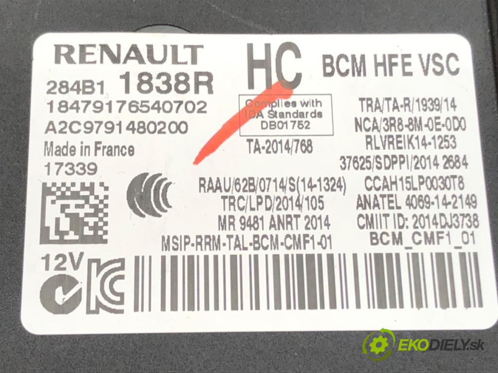 RENAULT KADJAR (HA_, HL_) 2015 - 2022    1.6 dCi 130 4x4 96 kW [130 KM] olej napędowy 2015 - 2022  Modul BCM 284B11838R (Ostatné)