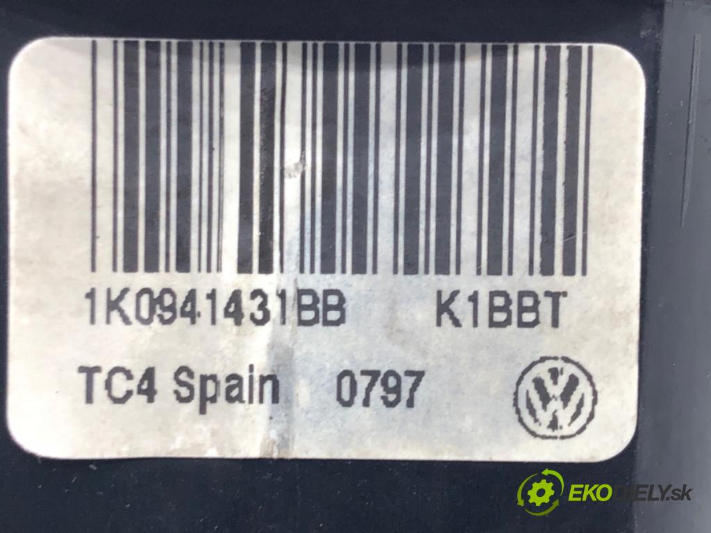 VW CADDY IV Nadwozie pełne/minivan (SAA, SAH) 2015 - 2022    2.0 TDI 55 kW [75 KM] olej napędowy 2015 - 2020  Spínač svetiel na prístrojovej doske 1K0941431BB (Prepínače, spínače, tlačidlá a ovládače kúrenia)