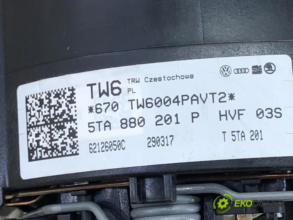 VW CADDY IV Nadwozie pełne/minivan (SAA, SAH) 2015 - 2022    2.0 TDI 55 kW [75 KM] olej napędowy 2015 - 2020  Palubná doska AirBag spolujazdca volantu 5TA880201P
