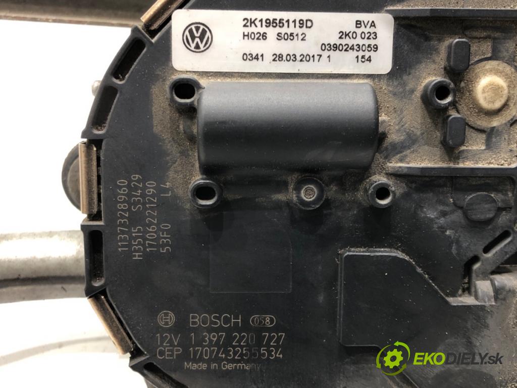 VW CADDY IV Nadwozie pełne/minivan (SAA, SAH) 2015 - 2022    2.0 TDI 55 kW [75 KM] olej napędowy 2015 - 2020  Mechanizmus stieračov predný 2K1955023H 3397021968 (Motorčeky stieračov predné)