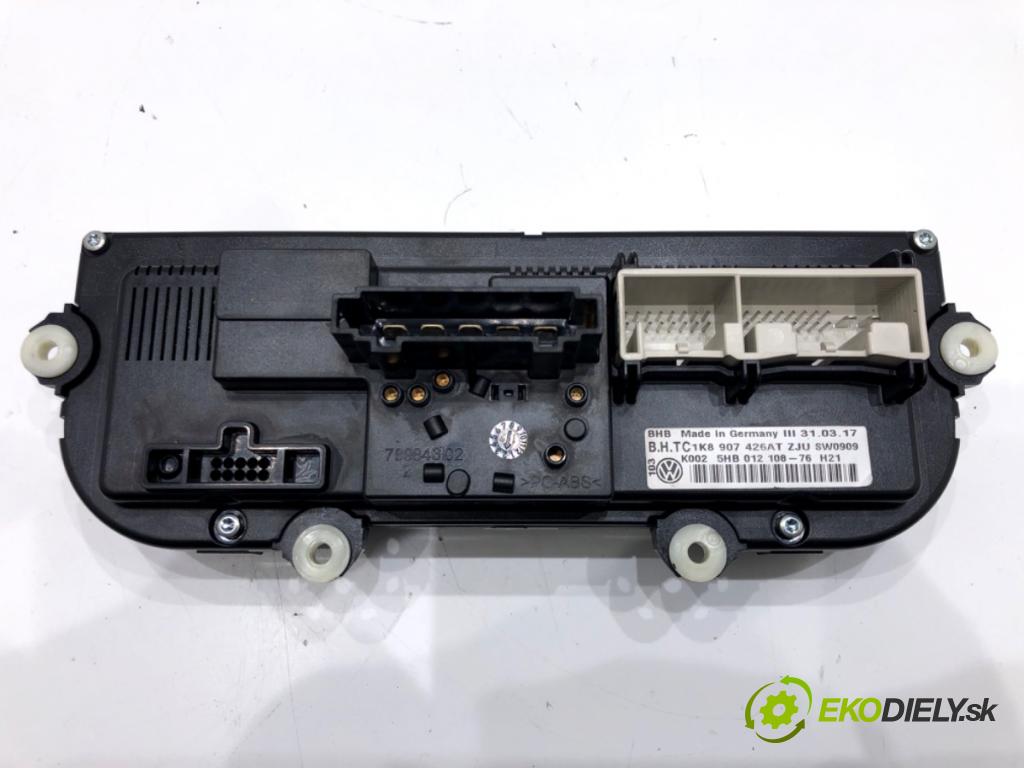 VW CADDY IV Nadwozie pełne/minivan (SAA, SAH) 2015 - 2022    2.0 TDI 55 kW [75 KM] olej napędowy 2015 - 2020  Panel ovládania kúrenia 1K8907426AT (Prepínače, spínače, tlačidlá a ovládače kúrenia)