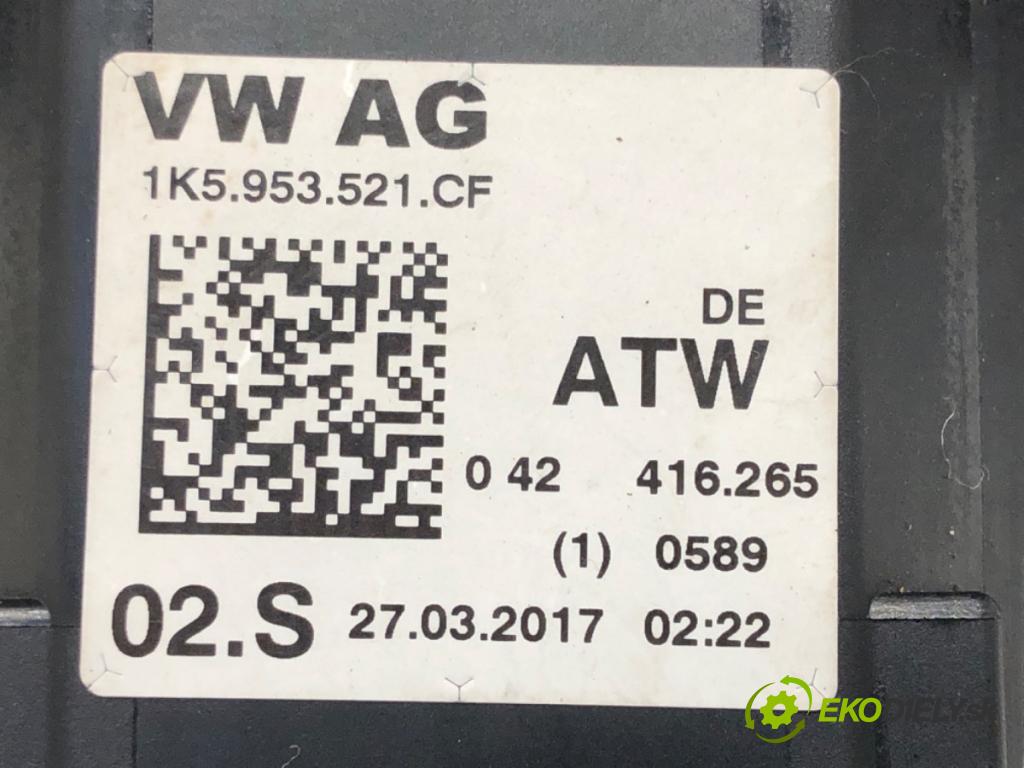 VW CADDY IV Nadwozie pełne/minivan (SAA, SAH) 2015 - 2022    2.0 TDI 55 kW [75 KM] olej napędowy 2015 - 2020  Prepínač kombinovaný 1K5953521CF (Prepínače, spínače, tlačidlá a ovládače kúrenia)