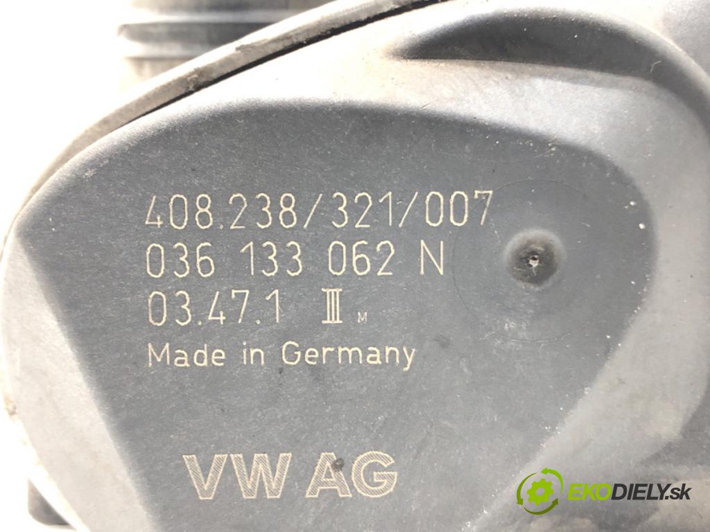 VW POLO (9N_, 9A_) 2001 - 2014    1.2 12V 47 kW [64 KM] benzyna 2001 - 2007  Škrtiaca klapka 036133062N (Škrtiace klapky)