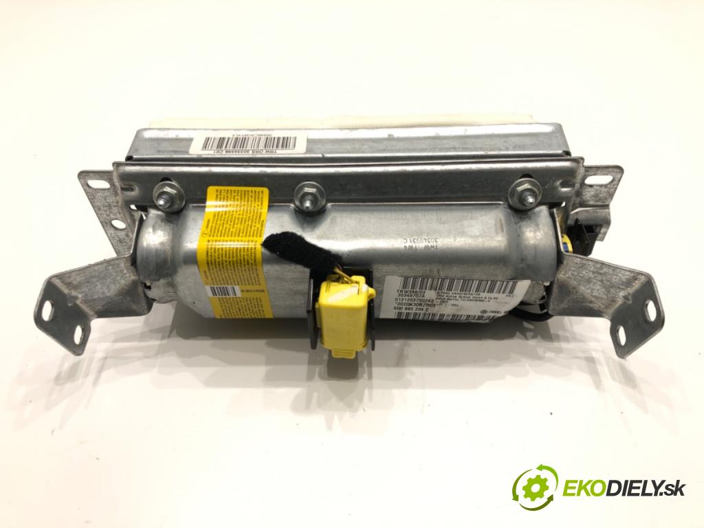 VW POLO (9N_, 9A_) 2001 - 2014    1.2 12V 47 kW [64 KM] benzyna 2001 - 2007  AirBag spolujazdca 6Q0880204C (Airbagy)