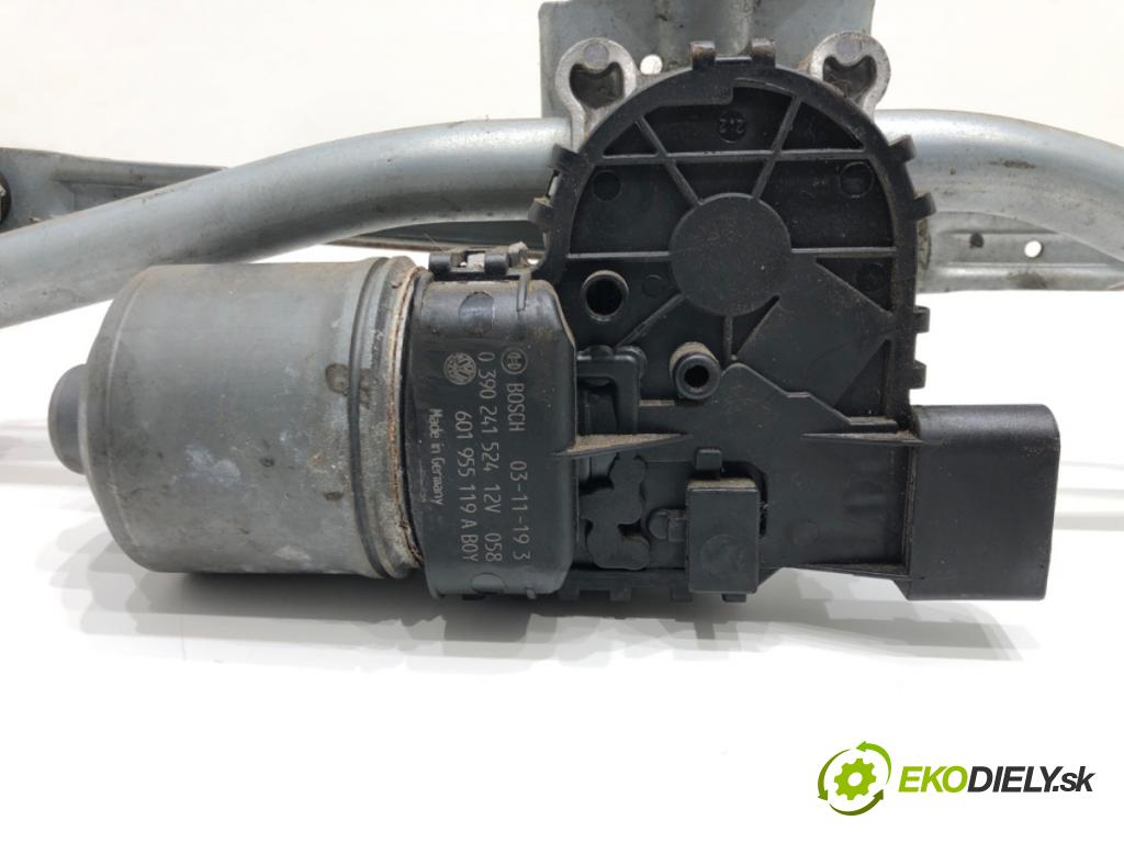 VW POLO (9N_, 9A_) 2001 - 2014    1.2 12V 47 kW [64 KM] benzyna 2001 - 2007  Mechanizmus stieračov predný 6Q1955601B (Motorčeky stieračov predné)