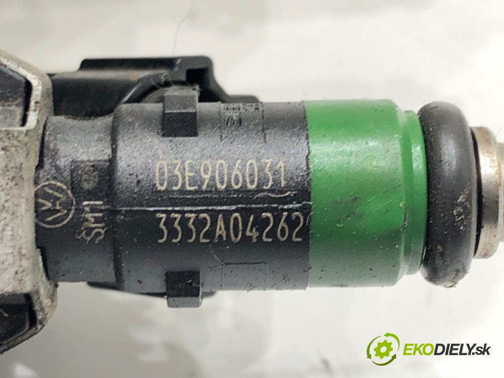 VW POLO (9N_, 9A_) 2001 - 2014    1.2 12V 47 kW [64 KM] benzyna 2001 - 2007  Lišta vstrekovacia 03E133320 (Vstrekovacie lišty)