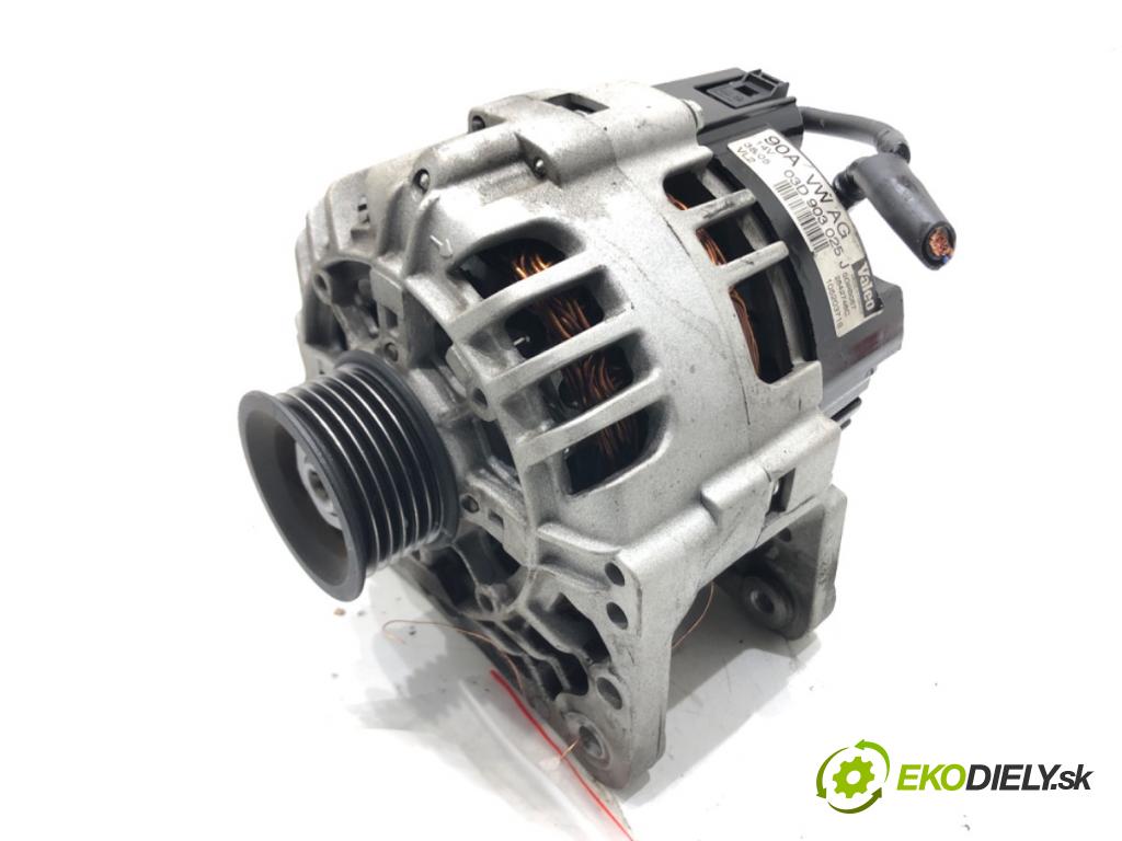 VW POLO (9N_, 9A_) 2001 - 2014    1.2 12V 47 kW [64 KM] benzyna 2001 - 2007  Alternátor 03D903025J (Alternátory)