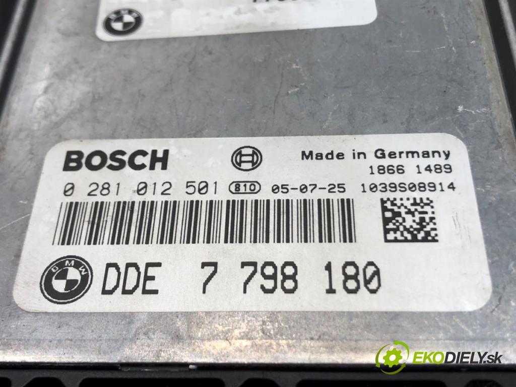 BMW 3 (E90) 2004 - 2012    320 d 120 kW [163 KM] olej napędowy 2004 - 2011  riadiaca jednotka Motor 7798180 0281012501 (Riadiace jednotky)