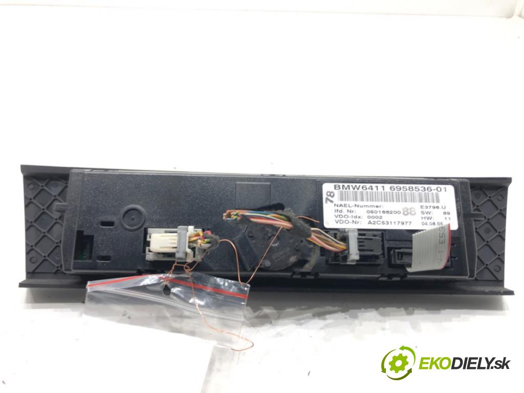 BMW 3 (E90) 2004 - 2012    320 d 120 kW [163 KM] olej napędowy 2004 - 2011  Panel ovládania kúrenia 6958536 (Prepínače, spínače, tlačidlá a ovládače kúrenia)