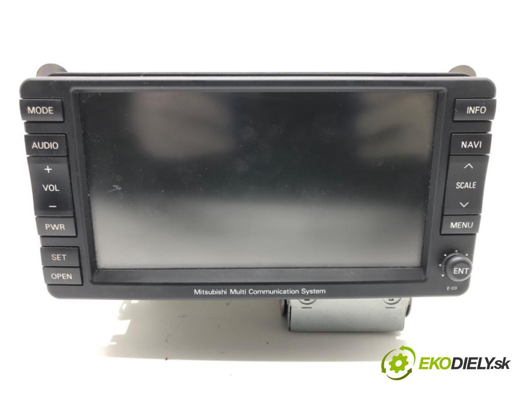MITSUBISHI OUTLANDER II (CW_W) 2006 - 2012    2.4 4WD (CW5W) 125 kW [170 KM] benzyna 2007 - 2012  RADIO Navigácia 8750A184 (Audio zariadenia)