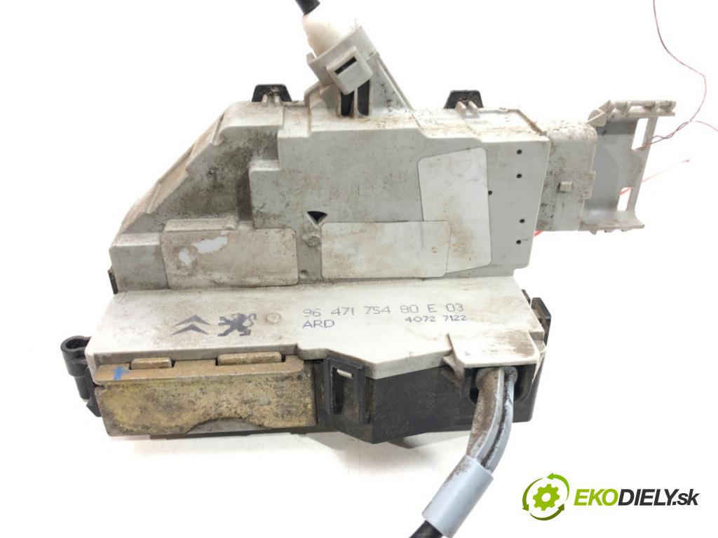CITROEN C4 I (LC_) 2004 - 2014    1.6 HDi 80 kW [109 KM] olej napędowy 2004 - 2011  zámok dveře pravý zadní část 9647175480