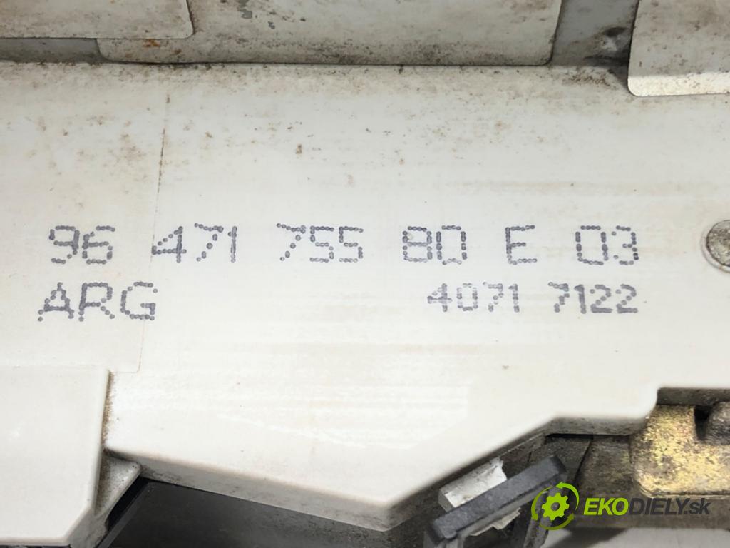 CITROEN C4 I (LC_) 2004 - 2014    1.6 HDi 80 kW [109 KM] olej napędowy 2004 - 2011  zámok dveře levý zadní část 9647175580