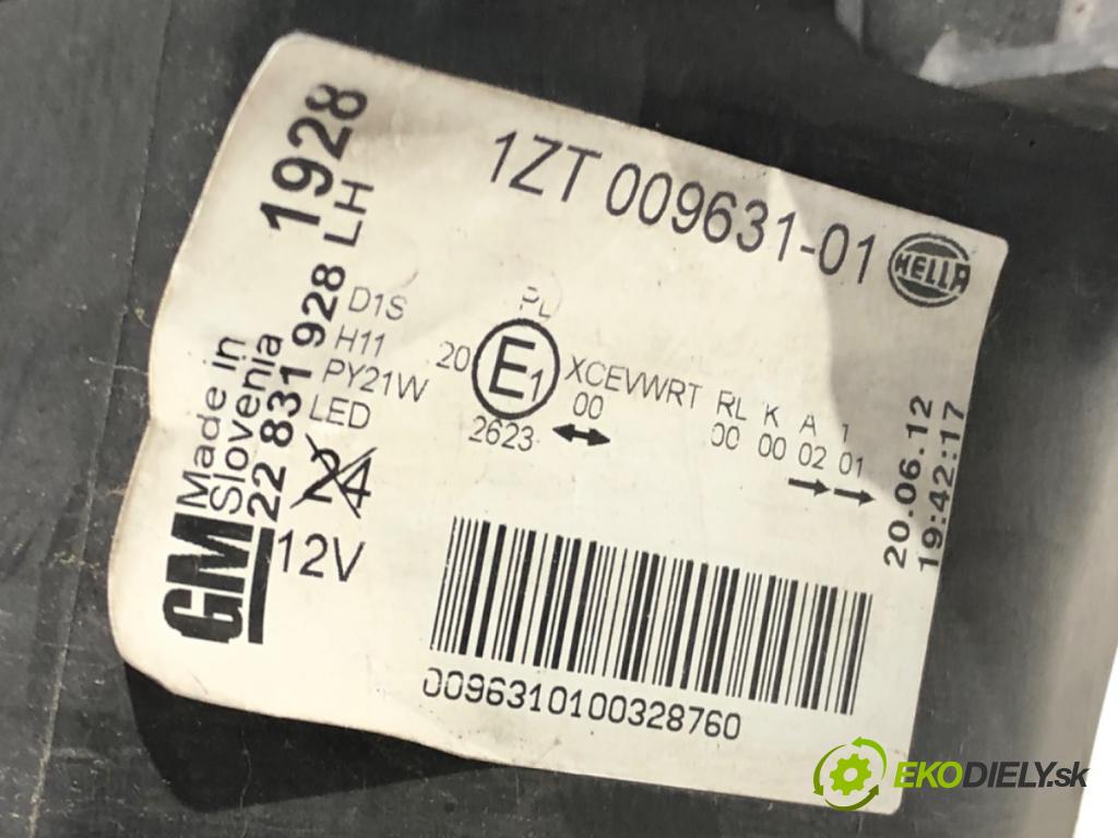 OPEL INSIGNIA A (G09) 2008 - 2017    2.0 CDTI (68) 118 kW [160 KM] olej napędowy 2008 - 2017  Svetlomet ľavy predný XENON 22831928