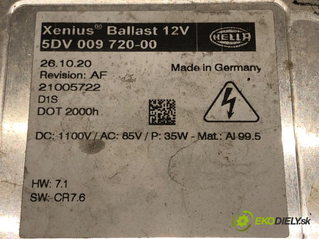 OPEL INSIGNIA A (G09) 2008 - 2017    2.0 CDTI (68) 118 kW [160 KM] olej napędowy 2008 - 2017  Menič XENON 5DV009720 (Riadiace jednotky xenónu)