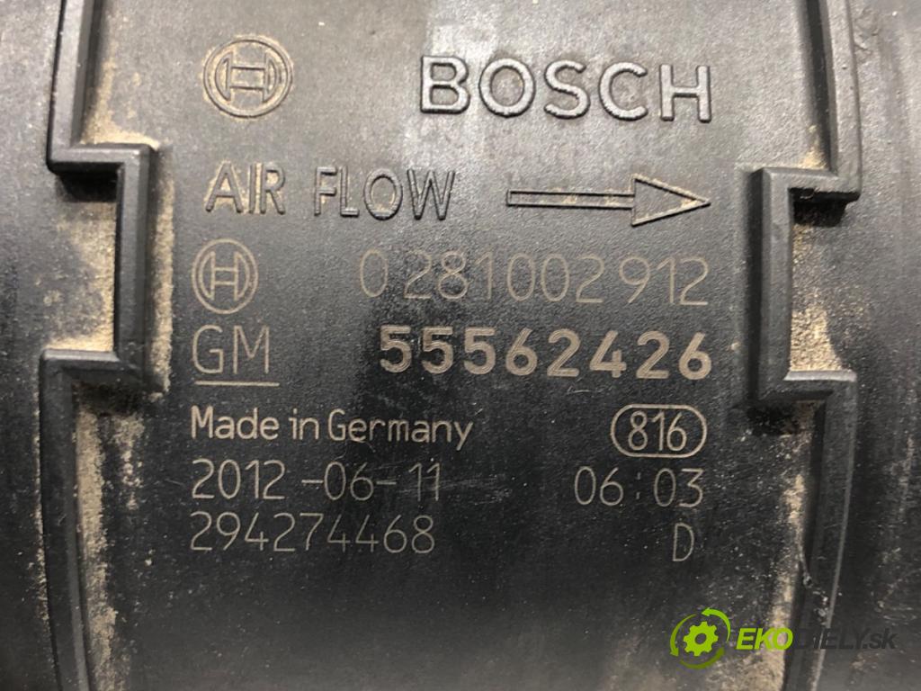 OPEL INSIGNIA A (G09) 2008 - 2017    2.0 CDTI (68) 118 kW [160 KM] olej napędowy 2008 - 2017  Váha vzduchu 55562426 (Váhy vzduchu)