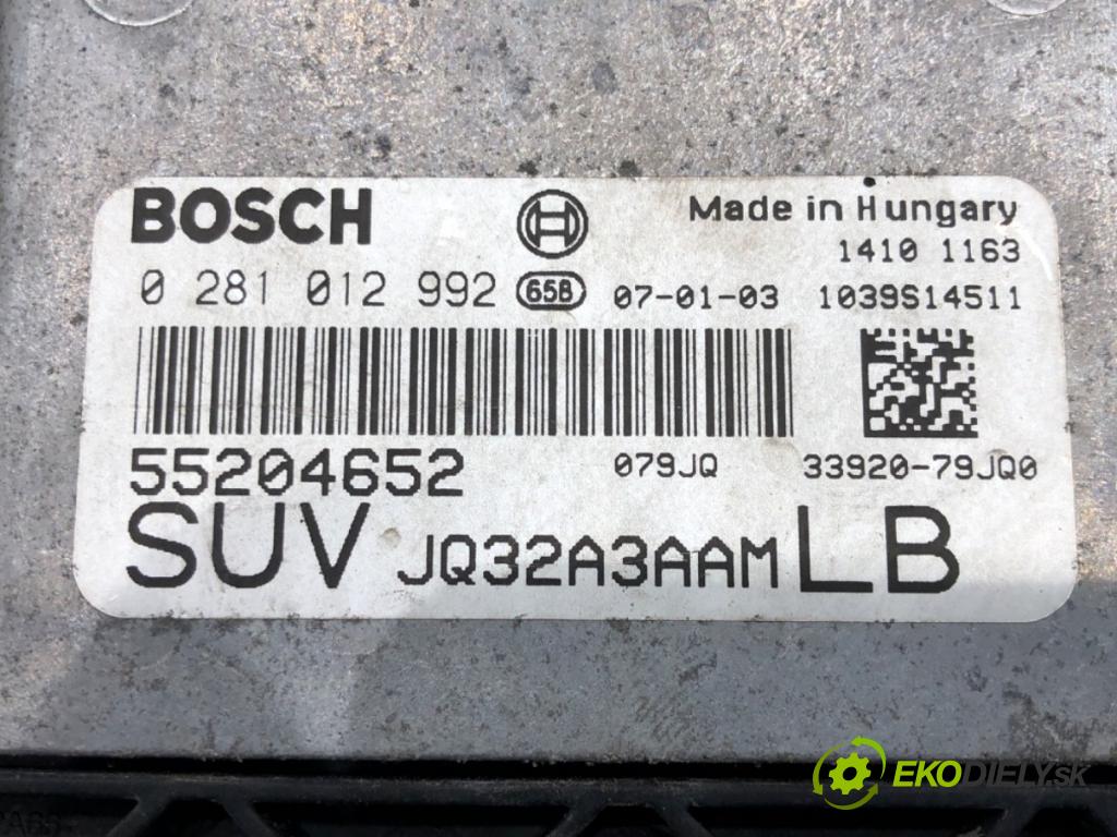 FIAT SEDICI (189_) 2006 - 2014    1.9 D Multijet 88 kW [120 KM] olej napędowy 2006 - 2011  riadiaca jednotka Motor 55204652 (Riadiace jednotky)