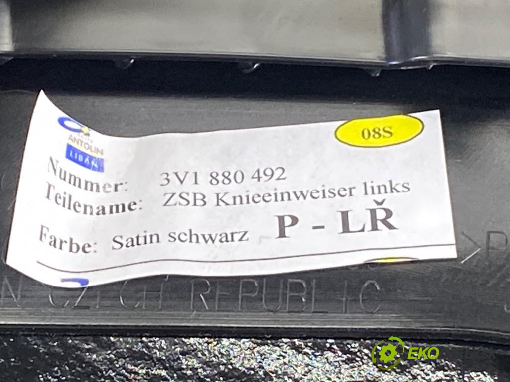 SKODA SUPERB III (3V3) 2015 - 2022    2.0 TDI 147 kW [200 KM] olej napędowy 2020 - 2022  Tunel stredový 3V1880492 (Stredový tunel / panel)