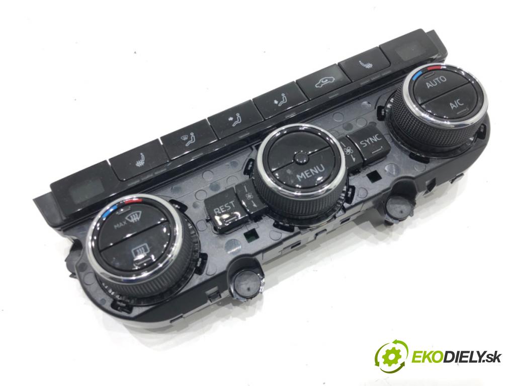 SKODA SUPERB III (3V3) 2015 - 2022    2.0 TDI 147 kW [200 KM] olej napędowy 2020 - 2022  Panel ovládania kúrenia 3V0907044FK (Prepínače, spínače, tlačidlá a ovládače kúrenia)