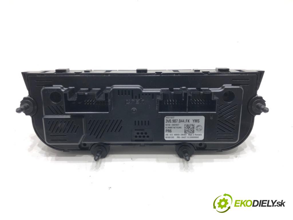 SKODA SUPERB III (3V3) 2015 - 2022    2.0 TDI 147 kW [200 KM] olej napędowy 2020 - 2022  Panel ovládania kúrenia 3V0907044FK (Prepínače, spínače, tlačidlá a ovládače kúrenia)