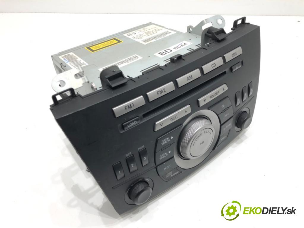 MAZDA 3 (BL) 2008 - 2014    1.6 MZR (BL14) 77 kW [105 KM] benzyna 2008 - 2014  RADIO 14799926 (Audio zariadenia)
